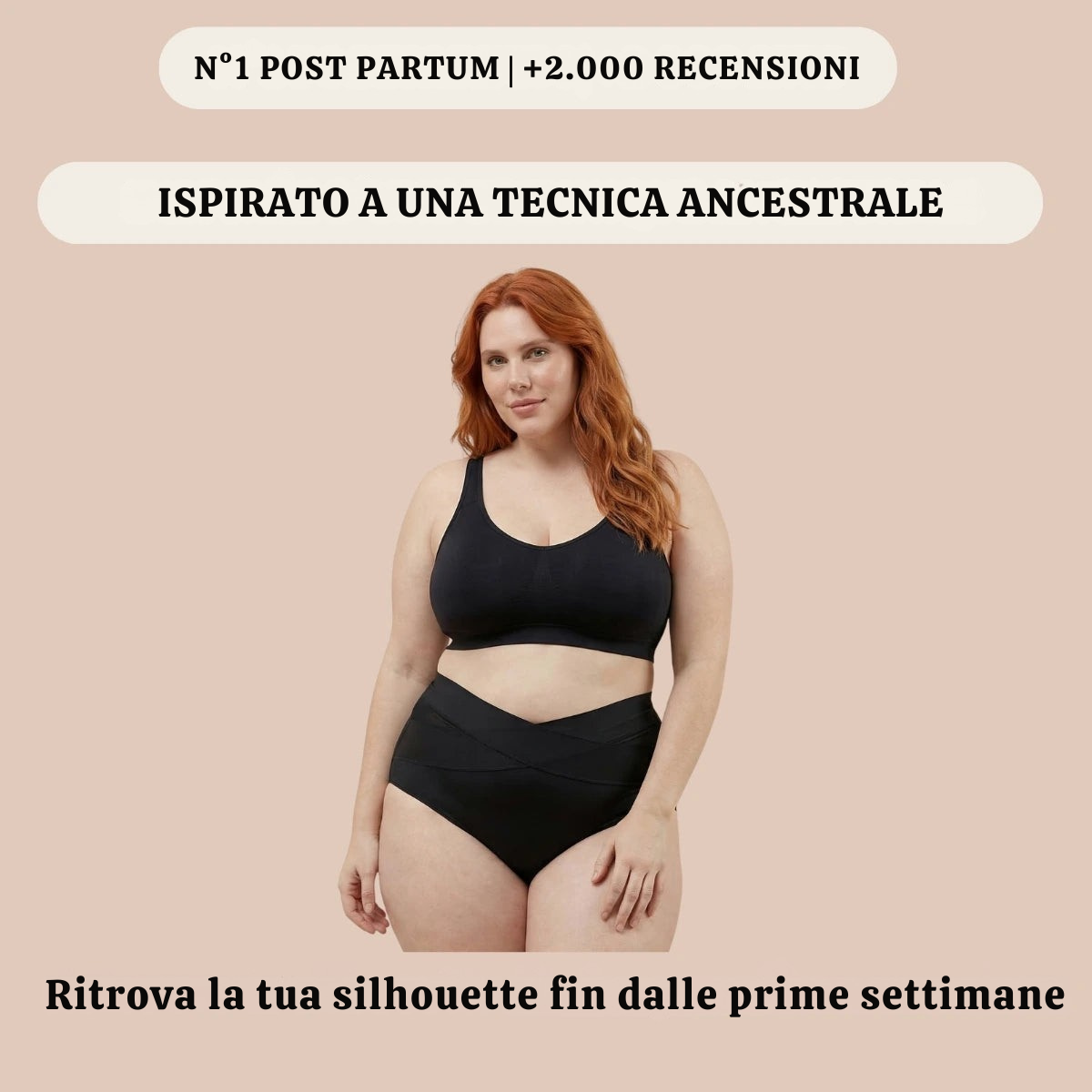 Slip contenitivo a vita alta speciale postpartum