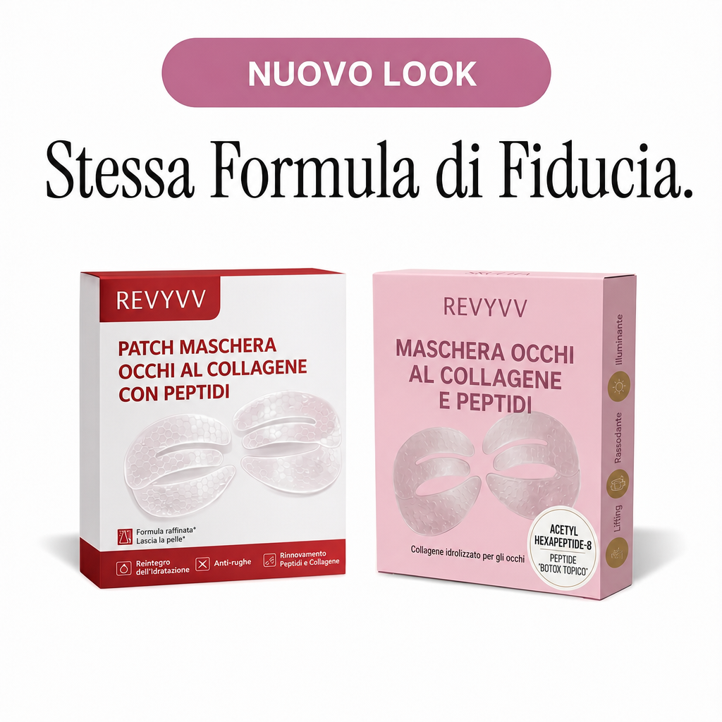 Maschera per gli occhi al collagene e peptidi